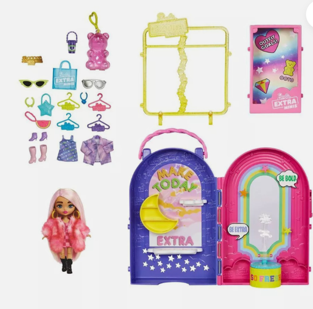Barbie Extra Minis Boutique Fashion Playset & Doll NEW IN BOX